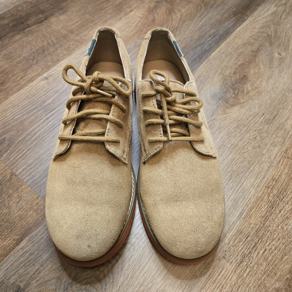Eastland Buck Oxford - Women's Light Brown Suede Leather Lace Up Shoes Size 9M